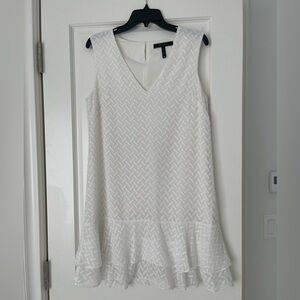 BCBG White sleeveless dress